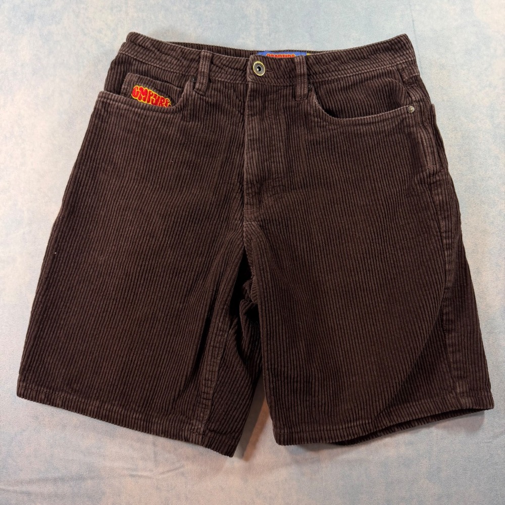 Empyre Corduroy Shorts Mens 28 Brown Excellent Relaxed Fit Skate Streetwear